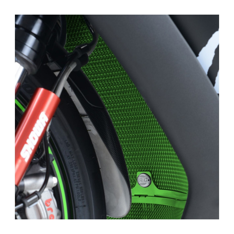 Grille protection radiateur RG racing vert Kawasaki ZX-10R