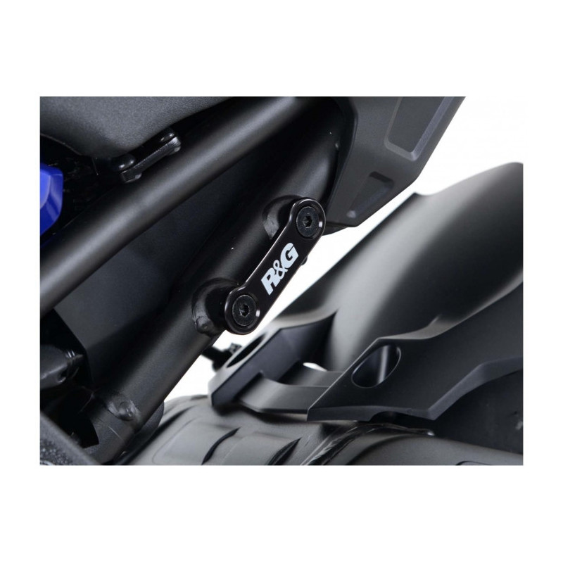 Support de Cache Orifice Reposes Pieds RG gauche et droit noir Yamaha MT-10