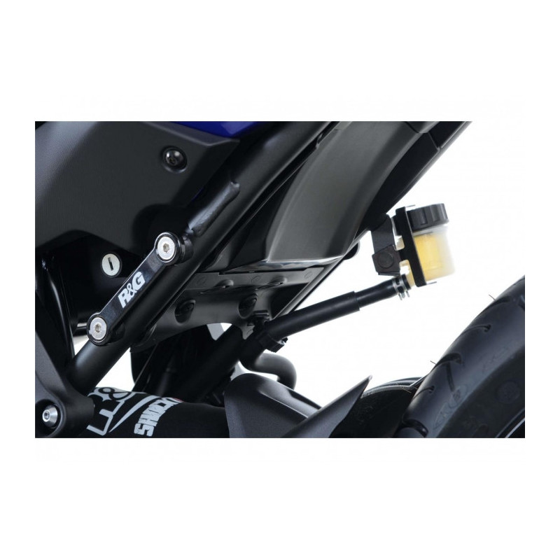 Support de Cache Orifice Reposes Pieds RG gauche et droit noir Yamaha Tracer 700