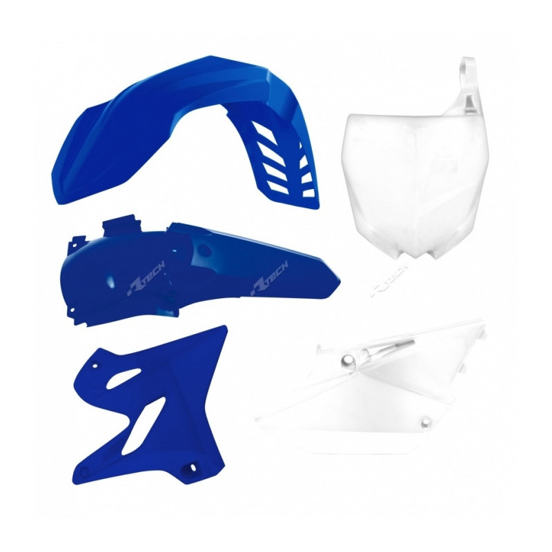 Kit plastiques RACETECH couleur origine bleu/blanc Yamaha YZ125/250