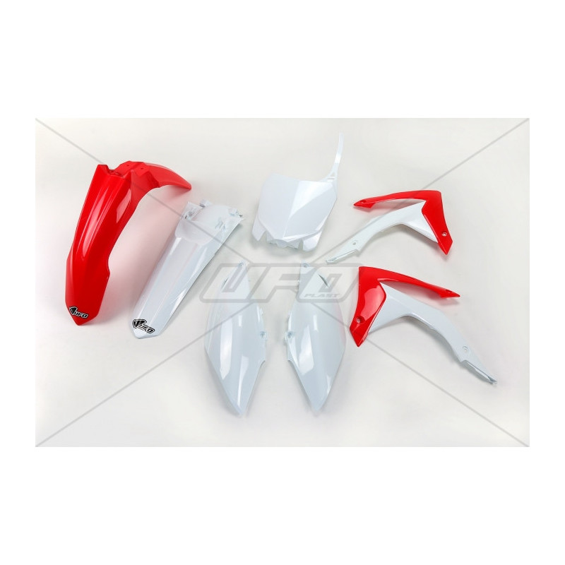 Kit plastiques UFO couleur origine rouge/blanc Honda CRF250R/450R