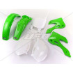 Kit plastiques UFO couleur origine vert/blanc Kawasaki KX125/250