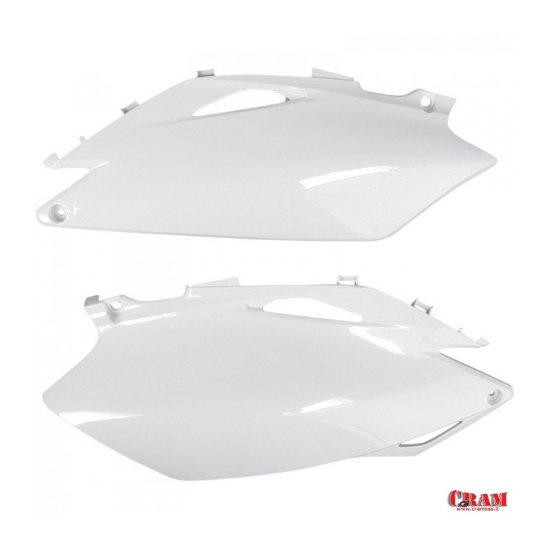 Plaques N  Laterales Crf450 09 Blanc