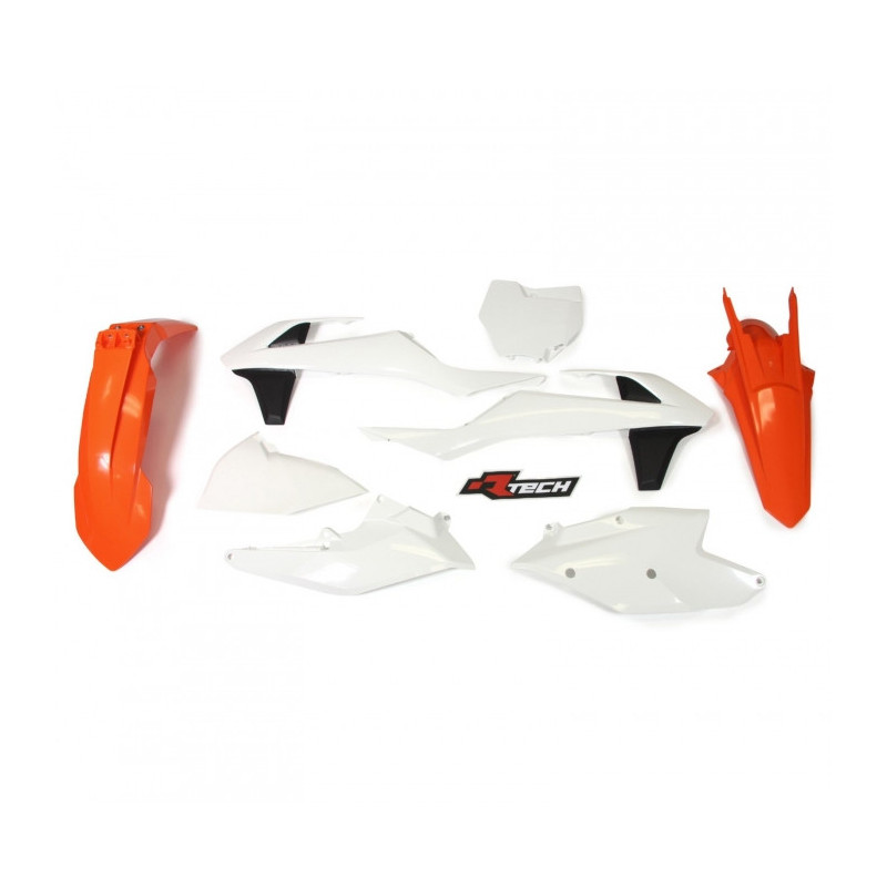 Kit plastique RACETECH couleur origine 17 orange/blanc/noir KTM