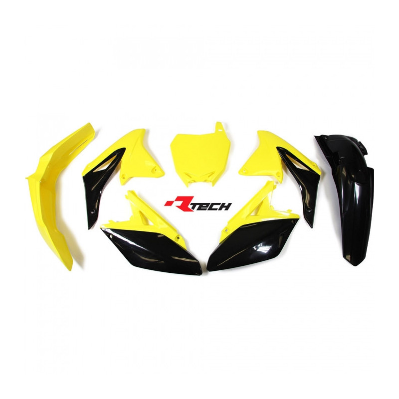 Kit plastique RACETECH couleur origine 17 jaune/noir Suzuki RM-Z250