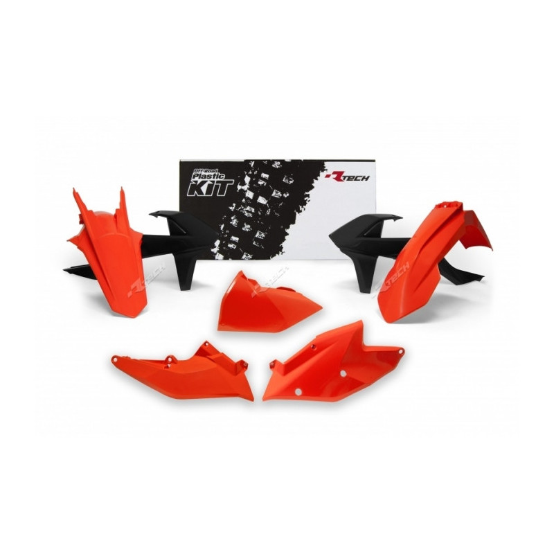 Kit plastique RACETECH couleur origine 17 orange/noir KTM