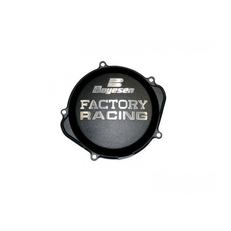 Couvercle de carter d'embrayage BOYESEN Factory Racing noir KTM EXC450/500