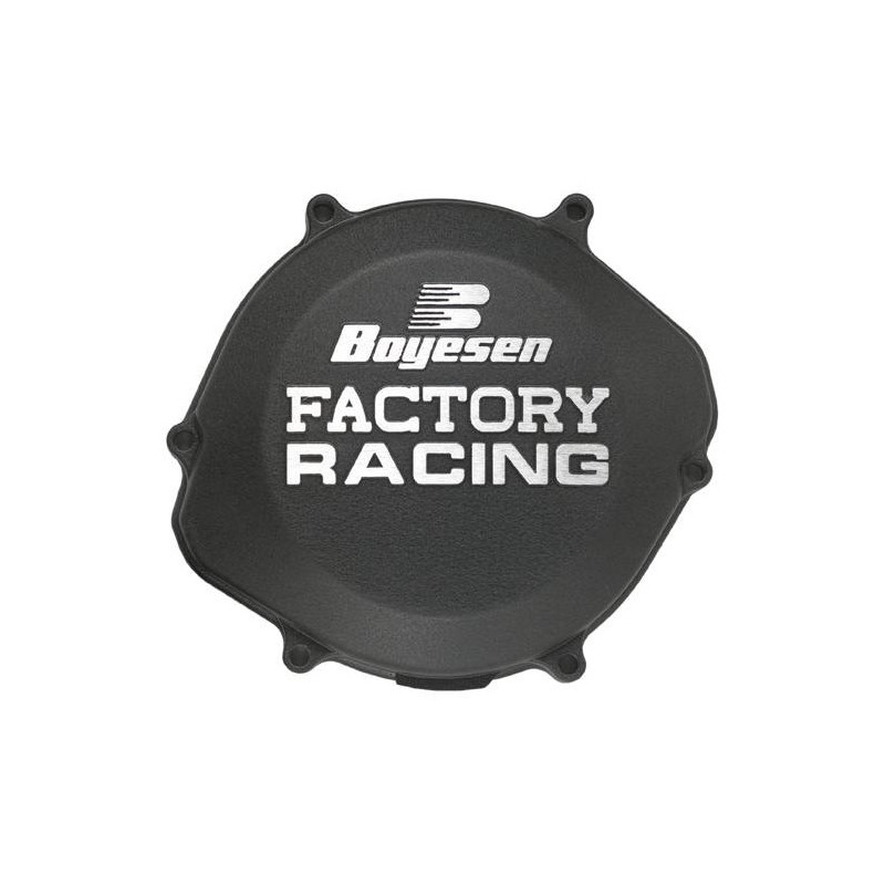Couvercle de carter d'embrayage BOYESEN Factory Racing noir Honda CRF450R/RX