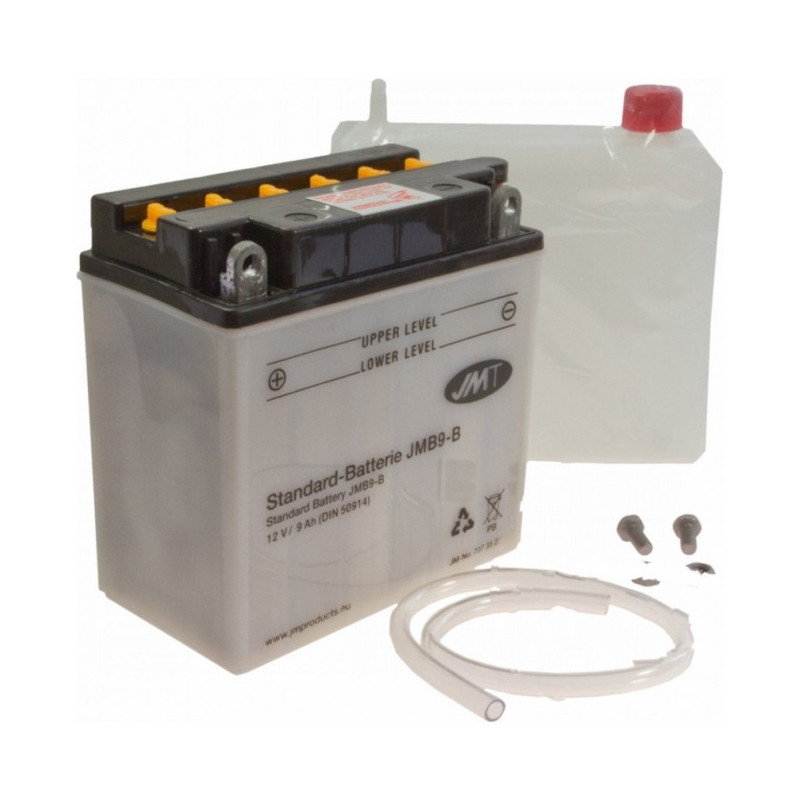 Batterie JMT BB9-B conventionnelle livrée avec pack acide