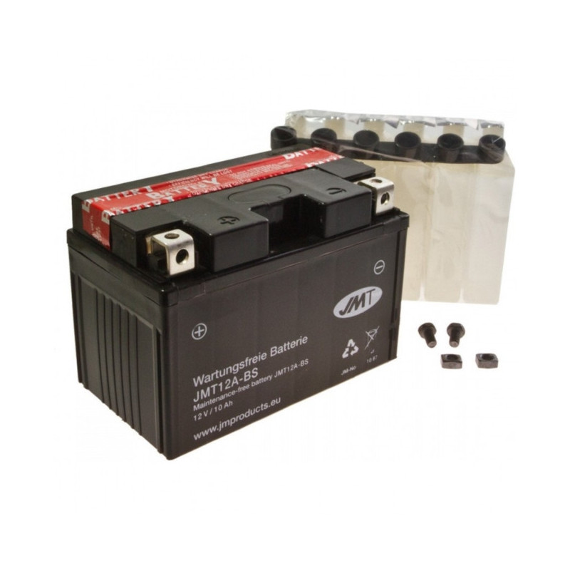 Batterie YT12A-BS JMT sans entretien livrée avec pack acide