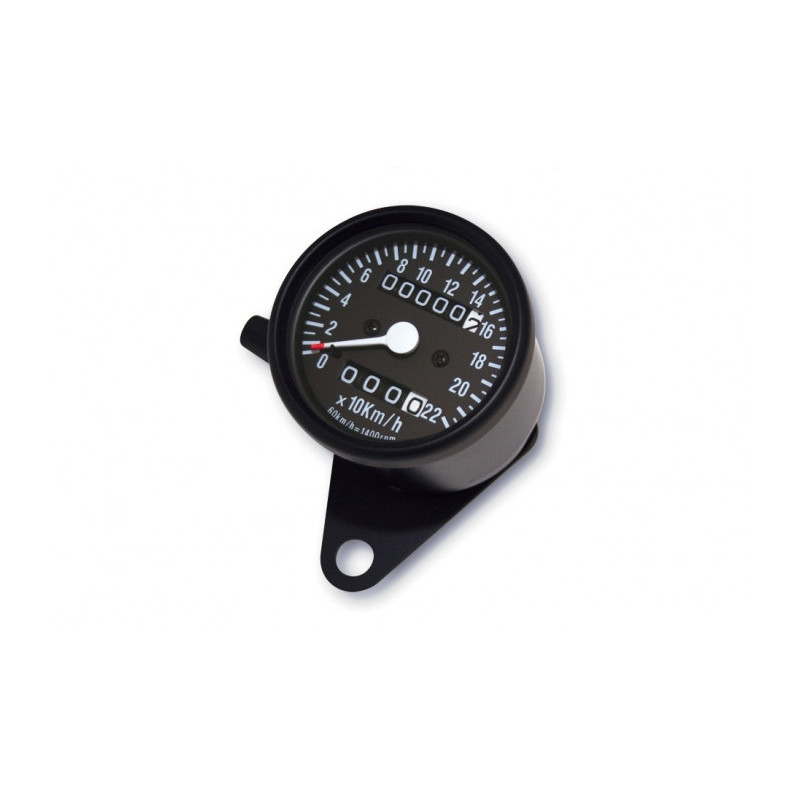 Compteur Aiguille Moto Noir / Diamètre 60mm