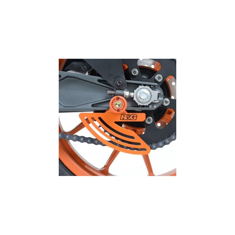 Protège couronne R et G RACING aluminium orange KTM RC125/200/390
