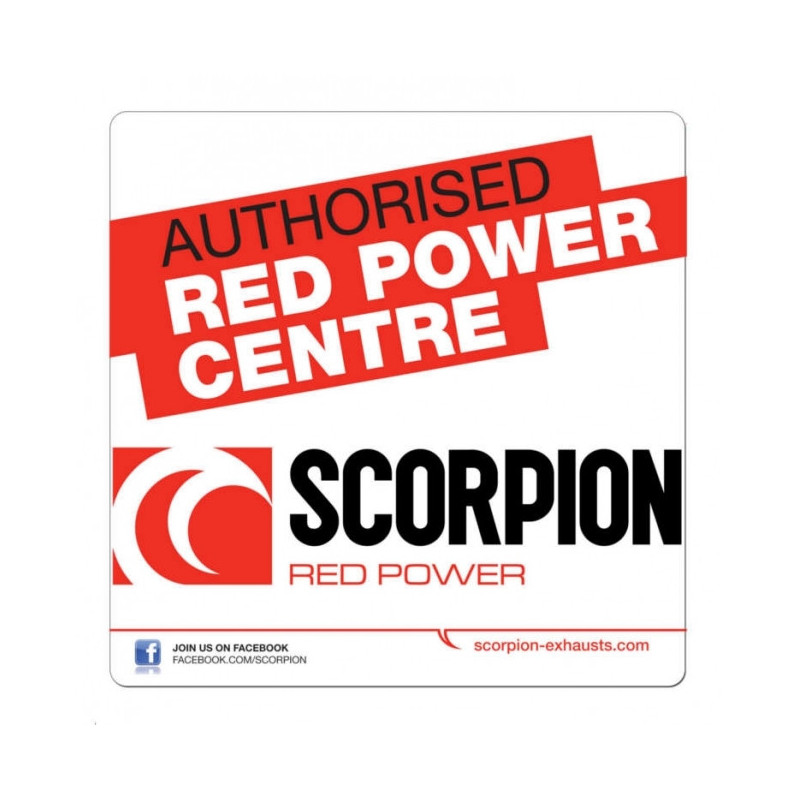 Autocollant moto Scorpion authorised dealer