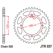 Couronne Moto Acier JT 41 Dents PAS 520 - JTR857.41