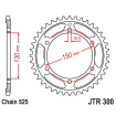 Couronne Moto Acier JT 43 Dents PAS 525 - JTR300.43