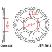 Couronne Moto Acier JT 39 Dents PAS 525 - JTR2014.39