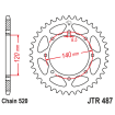 Couronne Moto Acier JT 45 Dents PAS 520 - JTR487.45