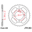 Couronne Moto Acier JT 36 Dents PAS 428 Argent - JTR263.36