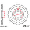 Couronne Moto Acier JT 39 Dents PAS 428 - JTR837.39