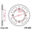 Couronne Moto Acier JT 46 Dents PAS 428 - JTR895.46