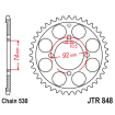 Couronne Moto Acier JT 39 Dents PAS 530 - JTR848.39