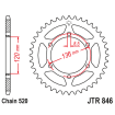 Couronne Moto Acier JT 39 Dents PAS 520 - JTR846.39