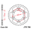 Couronne Moto Acier JT 43 Dents PAS 530 - JTR766.43