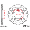 Couronne Moto Acier JT 48 Dents PAS 520 - JTR746.48
