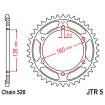 Couronne Moto Acier JT 49 Dents PAS 520 - JTR5.49