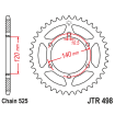 Couronne Moto Acier JT 46 Dents PAS 525 - JTR498.46