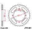 Couronne Moto Acier JT 49 Dents PAS 420 - JTR461.49