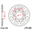 Couronne Moto Acier JT 45 Dents PAS 428 - JTR269.45