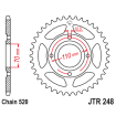 Couronne Moto Acier JT 44 Dents PAS 520 - JTR248.44