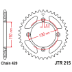 Couronne Moto Acier JT 56 Dents PAS 420 - JTR215.56