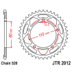 Couronne Moto Acier JT 42 Dents PAS 520 - JTR2012.42