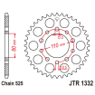 Couronne Moto Acier JT 45 Dents PAS 525 - JTR1332.45