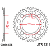 Couronne Moto Acier JT 45 Dents PAS 525 Argent - JTR1311.45