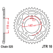 Couronne Moto Acier JT 45 Dents PAS 525 - JTR10.45
