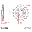 Pignon Moto Acier 14 Dents PAS 525 JT Sprockets - JTF741.14