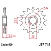 Pignon Moto Acier 13 Dents PAS 520 JT Sprockets - JTF715.13
