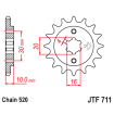 Pignon Moto Acier 14 Dents PAS 520 JT Sprockets - JTF711.14