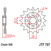 Pignon Moto Acier 17 Dents PAS 520 JT Sprockets - JTF707.17