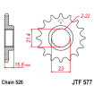 Pignon Moto Acier 16 Dents PAS 520 JT Sprockets - JTF577.16