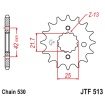 Pignon Moto Acier 18 Dents PAS 530 JT Sprockets - JTF513.18