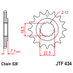 Pignon Moto Acier 14 Dents PAS 520 JT Sprockets - JTF434.14