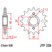Pignon Moto Acier 16 Dents PAS 530 JT Sprockets - JTF339.16