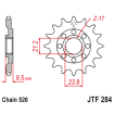 Pignon Moto Acier 15 Dents PAS 520 JT Sprockets - JTF284.15