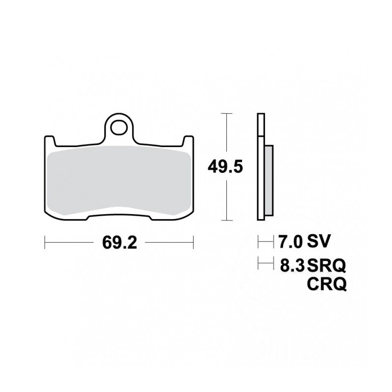 Plaquettes de frein TRW Organiques Standard - MCB737