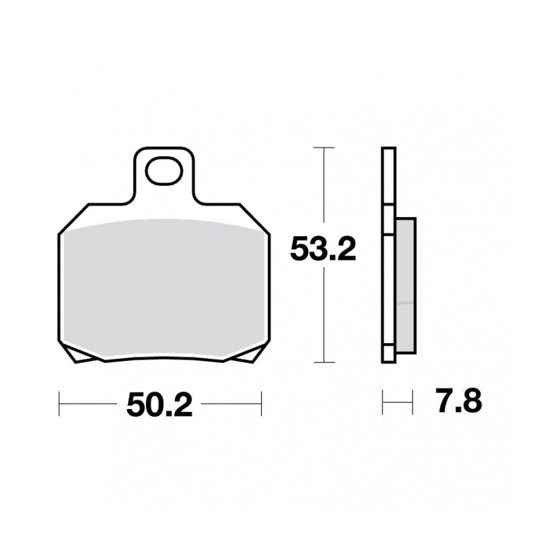 Plaquettes de frein TRW Métal Fritté Scooter - MCB700SRM