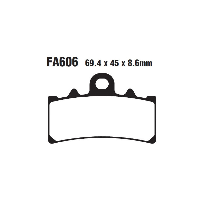 Plaquettes de frein EBC Organiques Standard - FA606